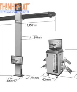 Thiết bị kiểm tra góc đặt bánh xe 3D