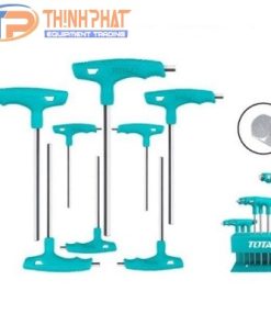 Bộ 8 chìa lục giác bông  tay cầm chữ T Total THHW80816