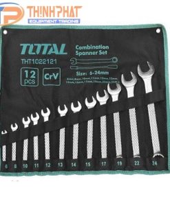 Bộ cờ lê  vòng miệng 12 chi tiết 6-24 Total THT1022121